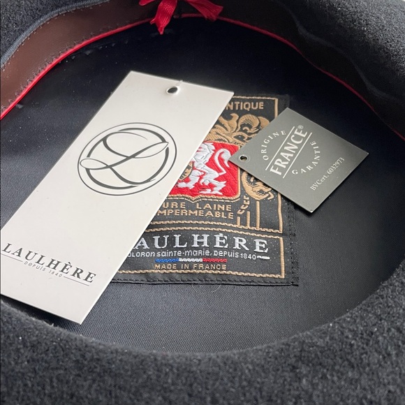 LAULHERE French beret black wool.  Great condition, never worn. - Picture 7 of 10